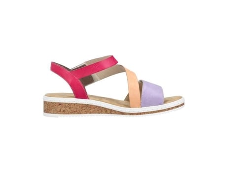 Sandalias de Mujer RIEKER Velcro Eagle Outro Multicolor (38)