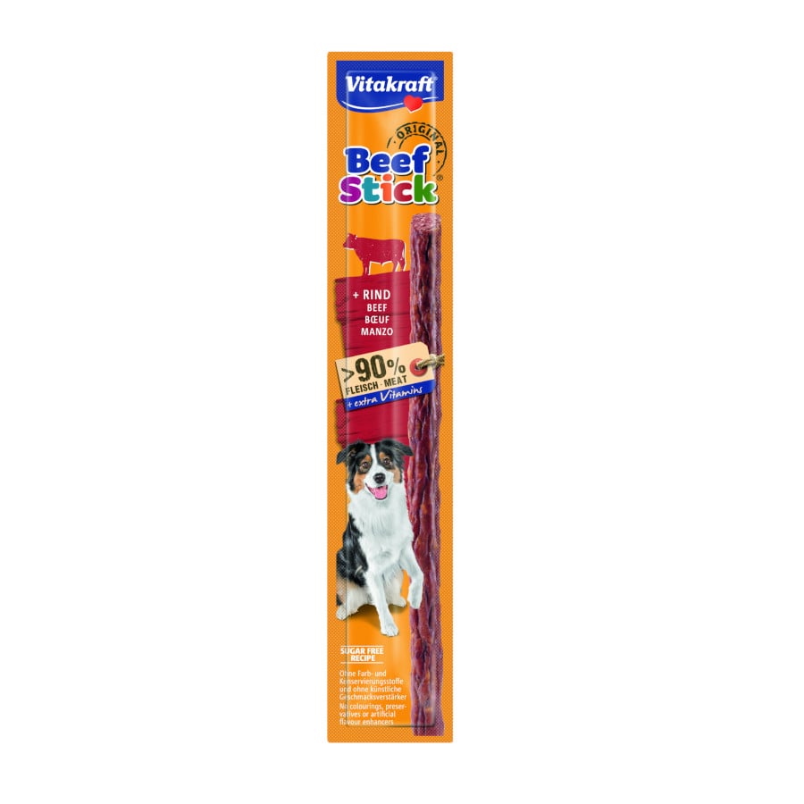 Snack Perro Buey 12 g. vitakraft beefstick 12g para adultos stick sabor 1