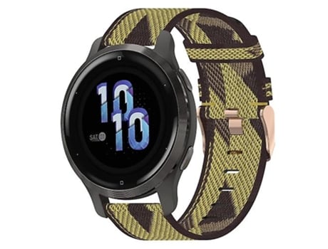 Correa De Reloj Inteligente Para Garmin Venu 2S, Correa De Nailon Amarilla De 18Mm VENISYMLIS