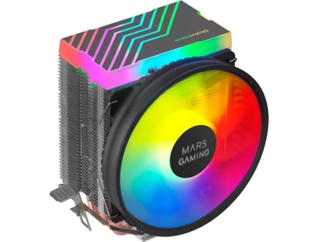 Marsgaming Mcpu33 Disipador cpu dual frgb 3 heatpipes hct tdp 140w ventilador ultrasilencioso pwm 11 cm color negro gaming 110mm cooler 11cm