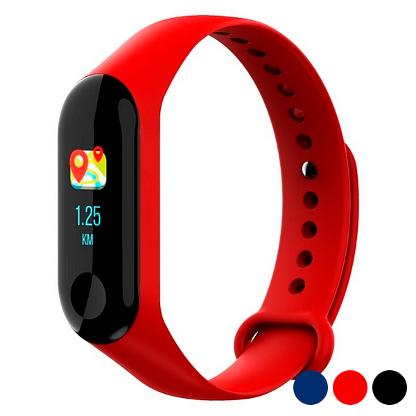 Pulsera de Actividad BRIGMTON 0.96'' (Bluetooth - Rojo)