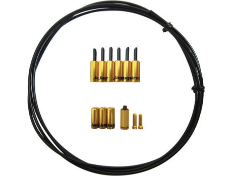 Kit de Cables de Freno JAGWIRE Universal Pro Housing Seal Kit-4,0,5 cm BraiDed Shift-Gold (Dorado - 4,5 mm)