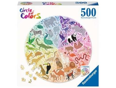 Puzzle RAVENSBURGER Animals Puzle de figuras 500 pieza(s) Animales