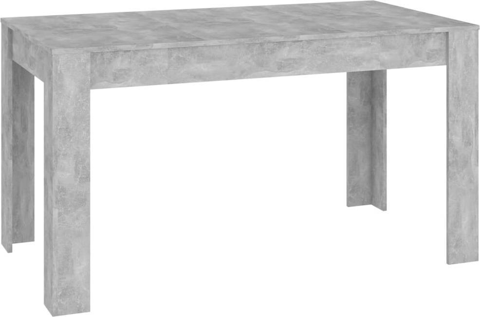 Mesa De Comedor contrachapada gris 140x745x76 cm vidaxl aglomerado madera 140x74.5x76 140x745x76cm