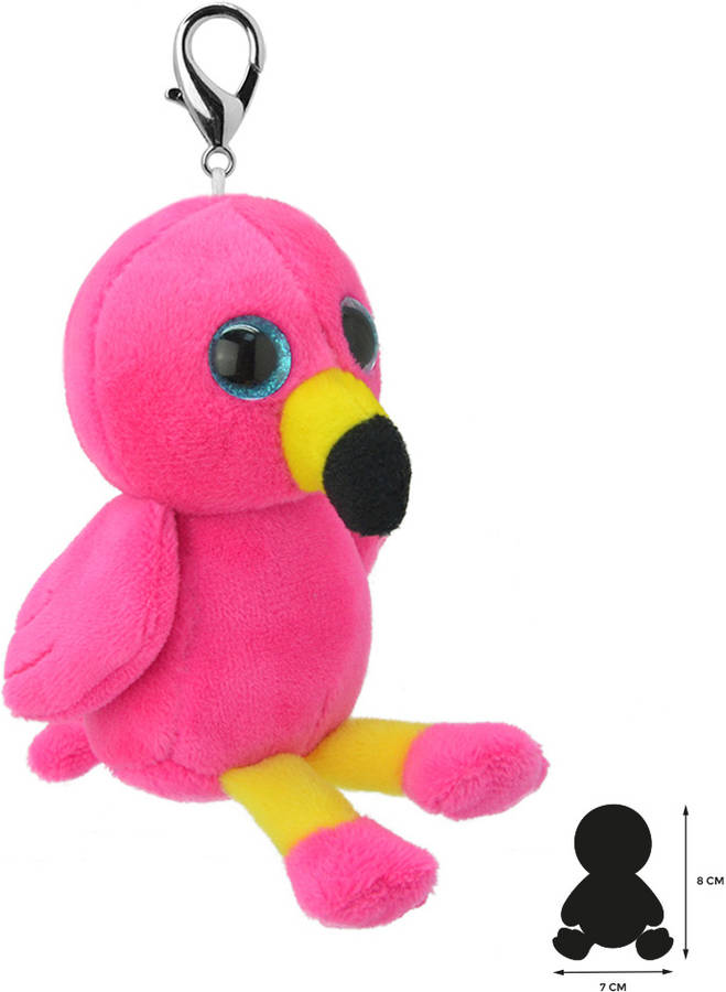 Peluche llavero WILD PLANET Flamingo (5 x 7 x 8 cm)