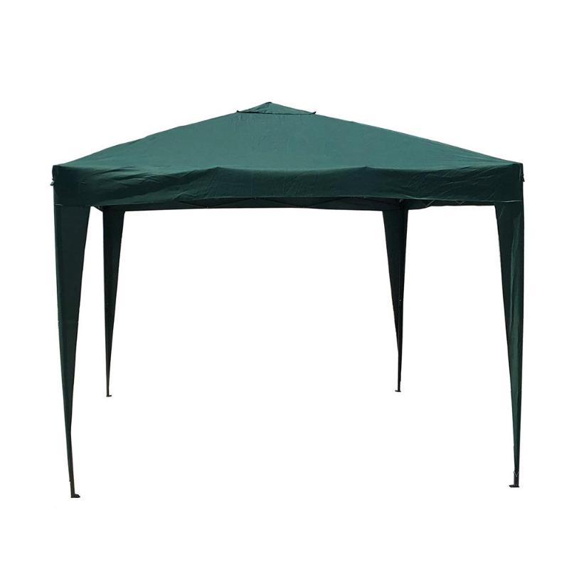 Pabellon plegable metal 3x3 m verde