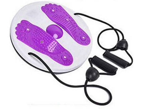 Accesorio de Entrenamiento para Fitness ATRUMS Máquina de giro de cintura portátil NYJ-002-B Morado