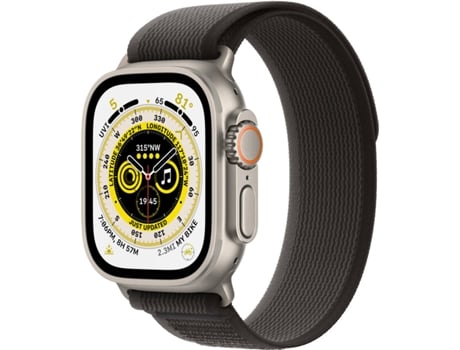 APPLE Watch Ultra GPS+Cellular 49 mm con Loop Trail Negro/Gris (Talla S/M)