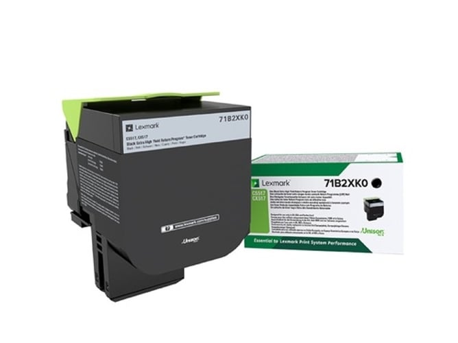 Tóner LEXMARK Alto Rendimiento 71B2XK0 Negro