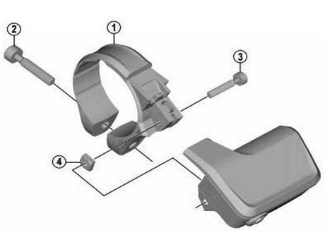 Palancas de Frenos SHIMANO Clamp 31.8 Di2 Xt Scmt800