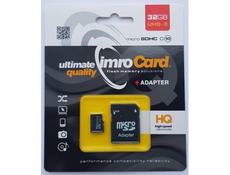 Tarjeta de memoria MicroSD 32 GB I HS-TF-C1STD-32G-A