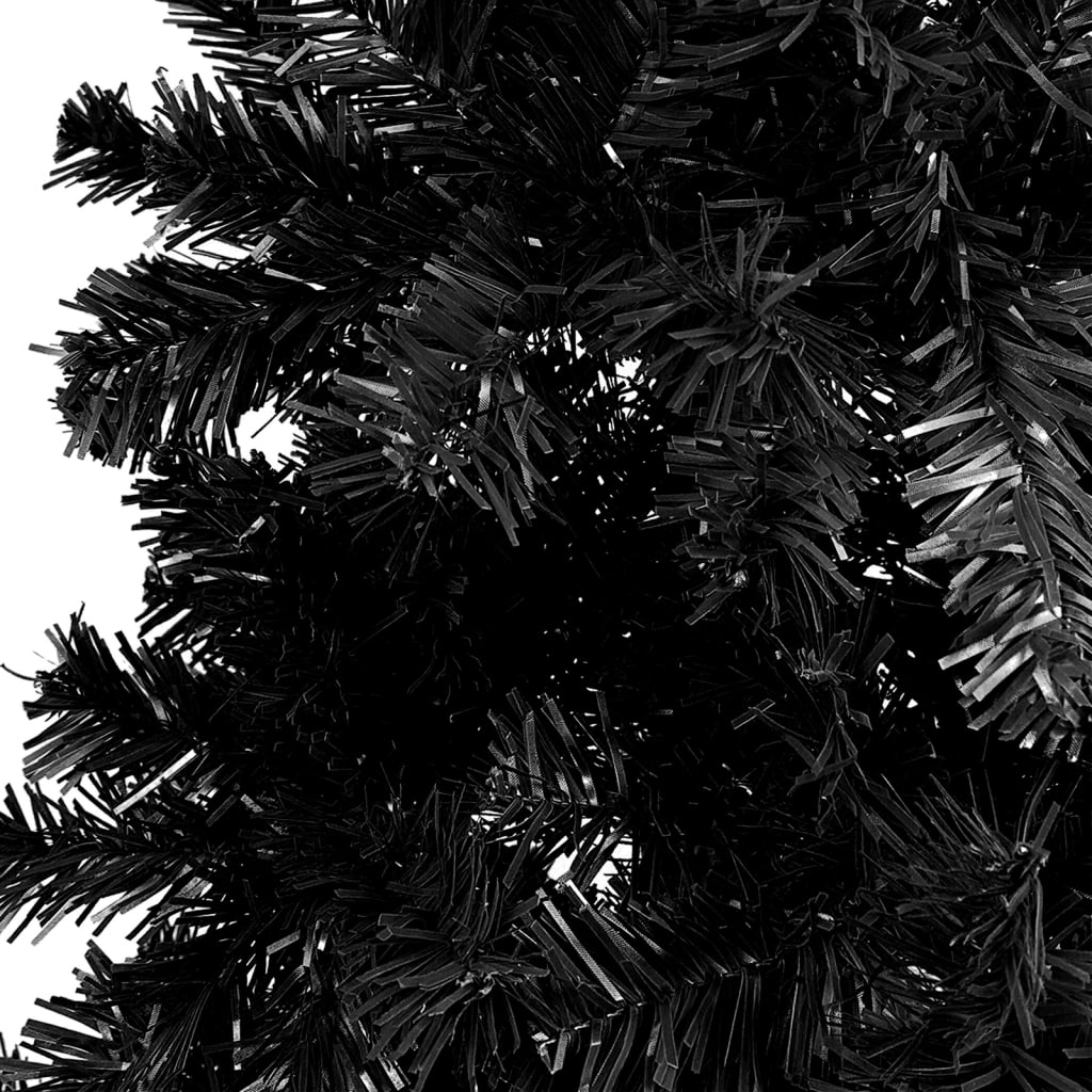 Set De Árbol navidad estrecho con led y negro 180 cm vidaxl luces 180x48