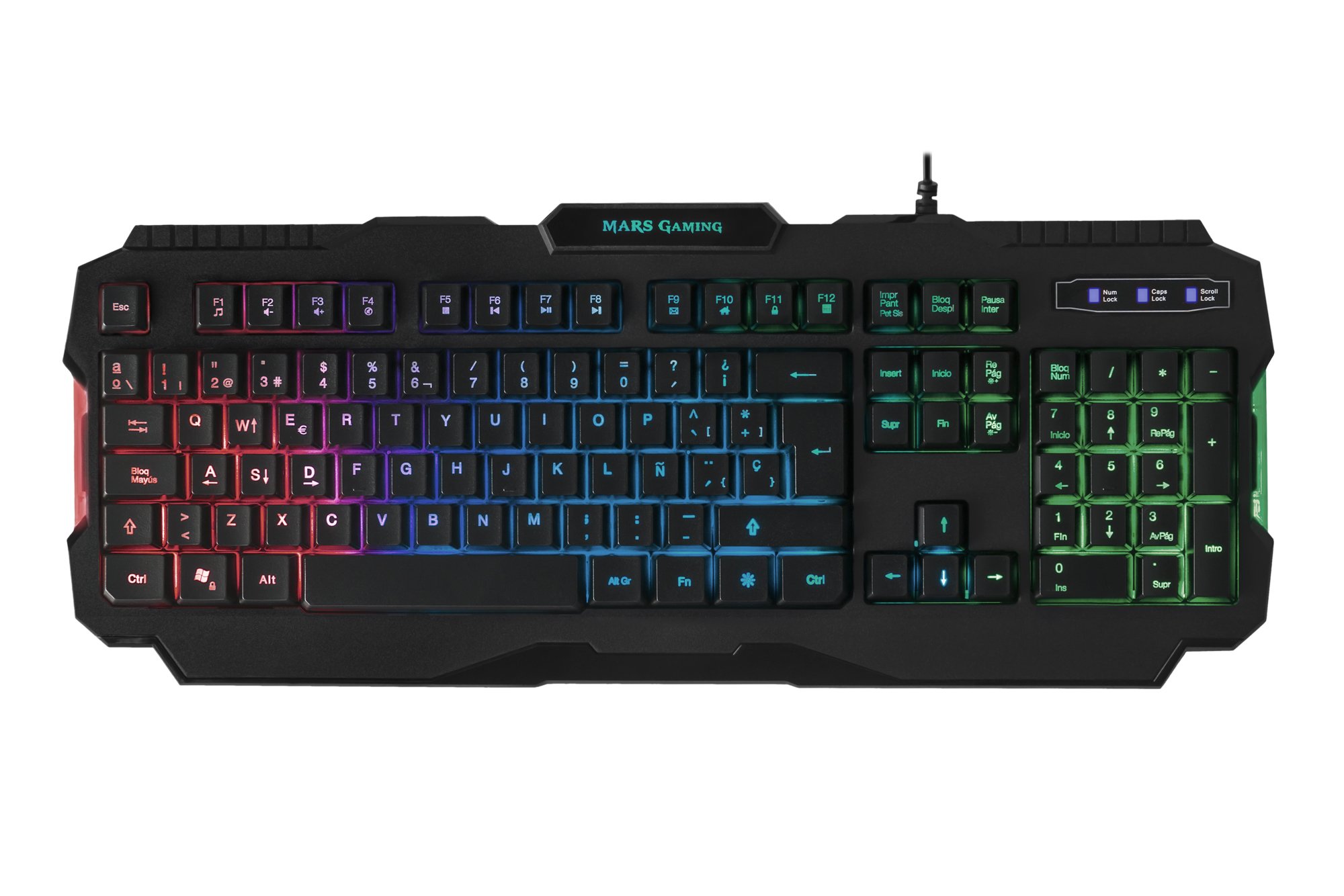 Teclado Gaming MARS MRK0 (Mecánico - Inglés - Negro)