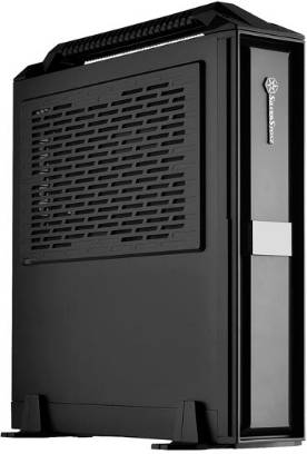 Caja PC SILVERSTONE SST-ML08B-H (HTPC - Negro)