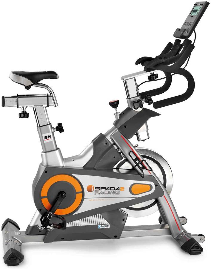 Bicicleta de Spinning BH FITNESS i.Spada II Racing H9356I (Gris - 130x59x116cm - Volante: 20 kg - Hasta 130 kg)