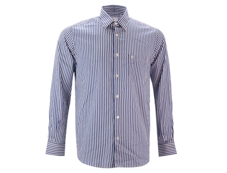 Camisa de Hombre SERGE BLANCO Larga Azul (4XL)