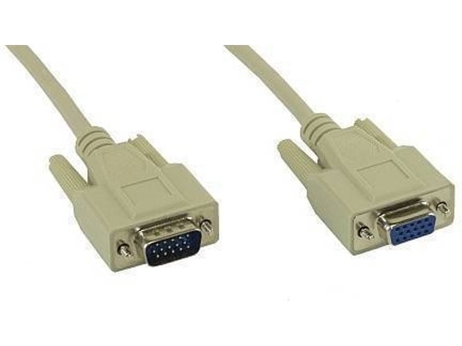 Cable de Vídeo INLINE (VGA - 2 m - Beige)