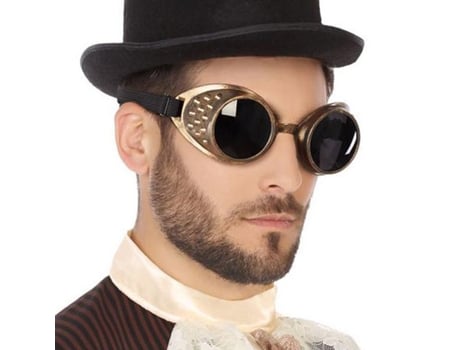 Gafas Steampunk doradas