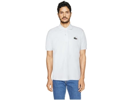 Camisa de Hombre LACOSTE Pole Col Bordcote Blanco (S)