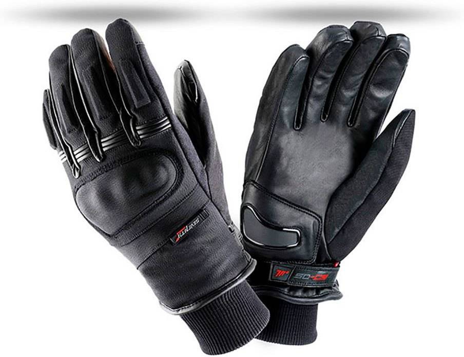 Guantes Seventy Degrees sdc9 urban negro rojo invierno unisex winter para motociclismo