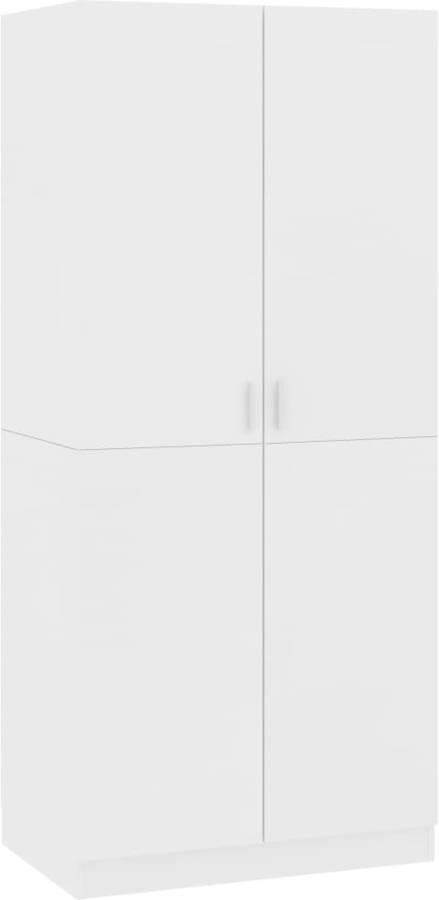 Guardarropa VIDAXL 800621 (Blanco - Madera Artificial - 80x52x180 cm)