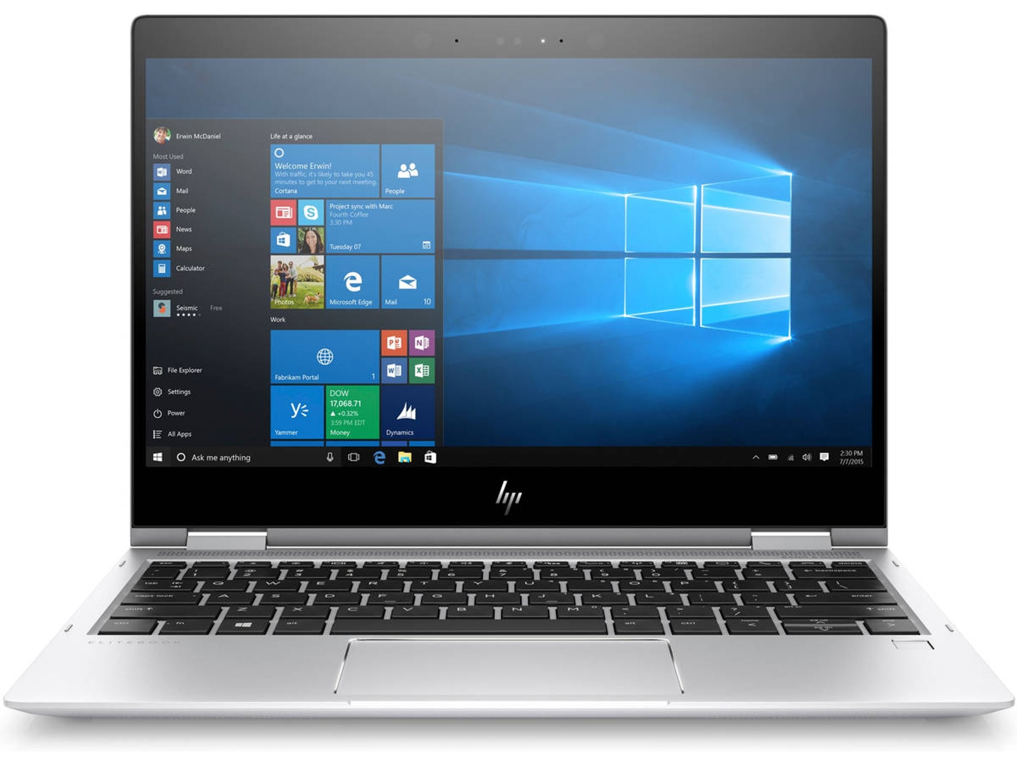 Portátil HP 1020 G2 - 1EN20EA (12.5'' - Intel Core i7-7600U - RAM: 16 GB - 1 TB SSD)