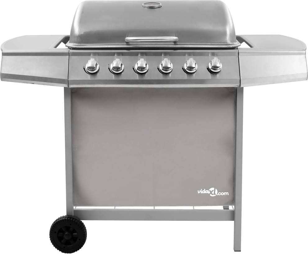 Barbacoa a Gas VIDAXL (Plateado - Acero - 102x55x98 cm)