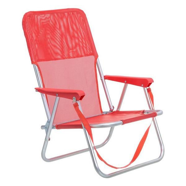 Silla de Playa LOLA HOME (Coral - Aluminio - 71x54x40 cm)