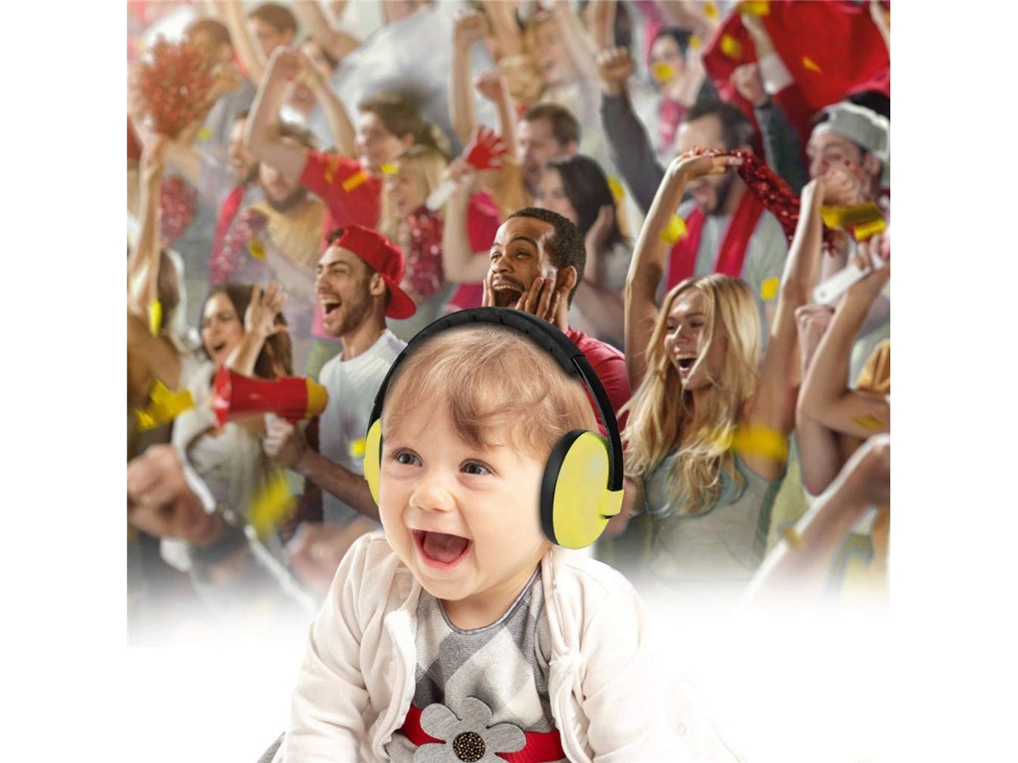 Auriculares Cancelación de ruido para bebés Ear Cuff amarillo para bebés  Cancelación de ruido para niños pequeños