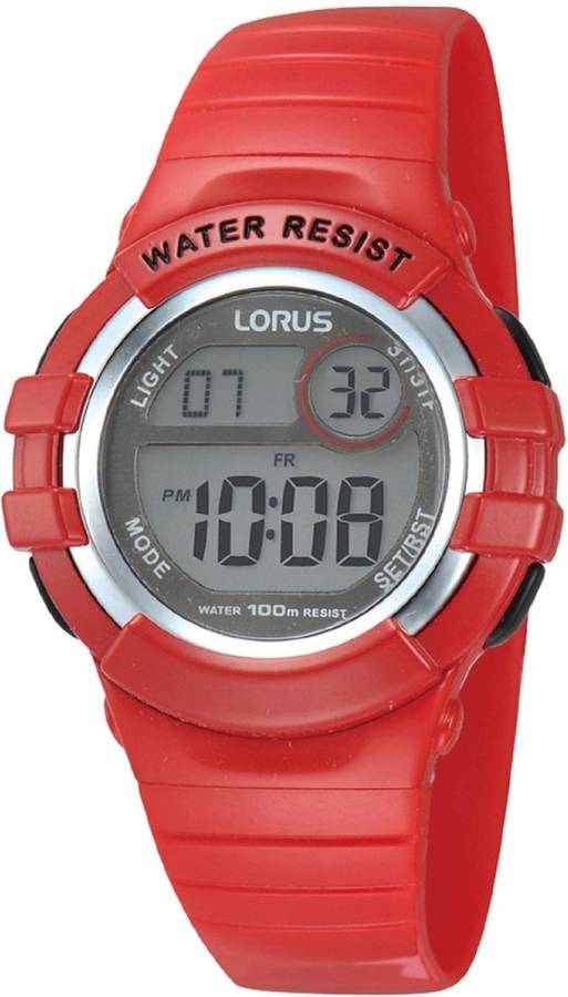 Reloj Digital Lorus mujer rojo r2399hx9