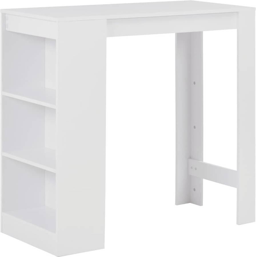 Mesa de Bar VIDAXL 280211 (Blanco - Madera Contrachapada - 110 x 50 x 103 cm)