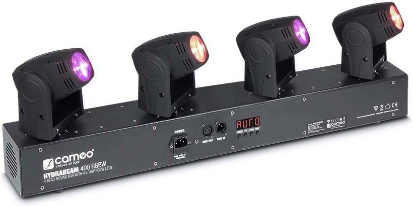 Cameo Hydrabeam 400 rgbw sistema de iluminación con 4 ultrasonidos 10 w cree quad led moving