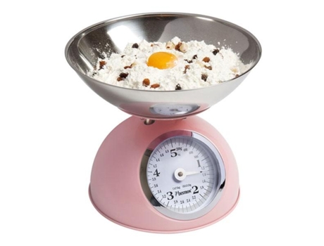 Báscula de Cocina BESTRON Vintage Rosa (Capacidad: 5 kg)