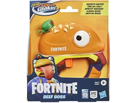 Supersoaker Fortnite Ms beef boss color hasbro e9812 figura lanzador de agua nerf soaker