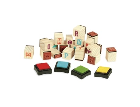 Jogo de Mesa VILAC Wooden Stamps My First Printer'S (4 Anos)