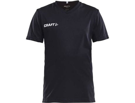 Camiseta de Hombre para Fútbol CRAFT Squad Solid Negro (122 / 128 cm)