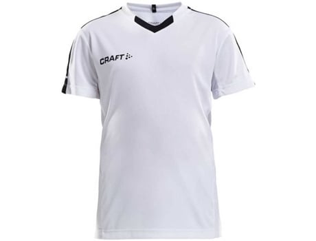 Camiseta de Hombre para Fútbol CRAFT Progress Contrast Blanco (8/10 Años)