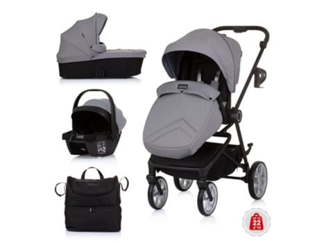 Carrito de Bebé Trio LINEA hasta 22 Kg de CHIPOLINO Ash grey