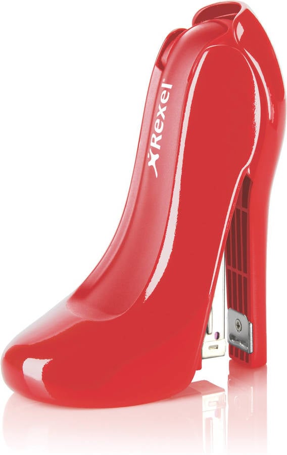 Rexel 2104168 Grapadora de diseño modelo zapato alto color rojo capacidad máx.12