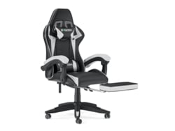 Silla Gaming BIGZZIA Estilo A1 (Hasta 136KG - Clase 2 - Blanco negro)