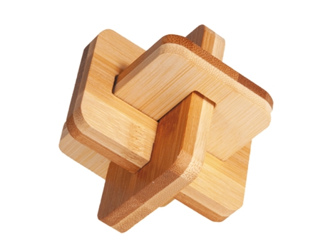 Puzzle FRIDOLIN (Madera - Marrón - 9 x 8.5 x 9 cm)