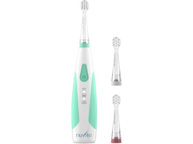 Conjunto Cuidados Nuvita piezas 1151 cepillo dientes infantil sonic clean&care para 3 velocidades cabezales incluidos 336 meses dental niños 35