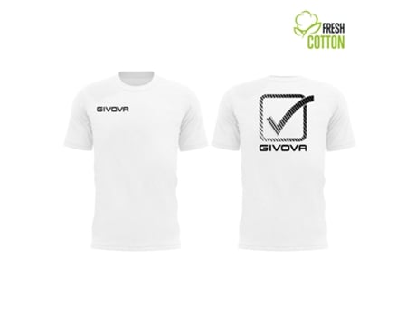 Camiseta Unisexo GIVOVA (M - Blanco)