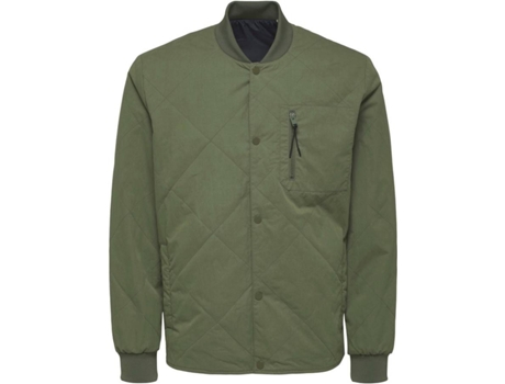 Chaqueta SELECTED Algodón Hombre (S - Verde)