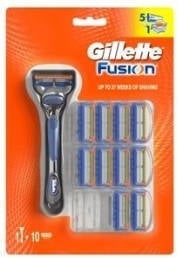 Lamina de Afeitar GILLETTE Azul y Gris