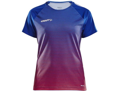 Camiseta de Mujer para Fútbol CRAFT Control Multicolor Azul (XS)