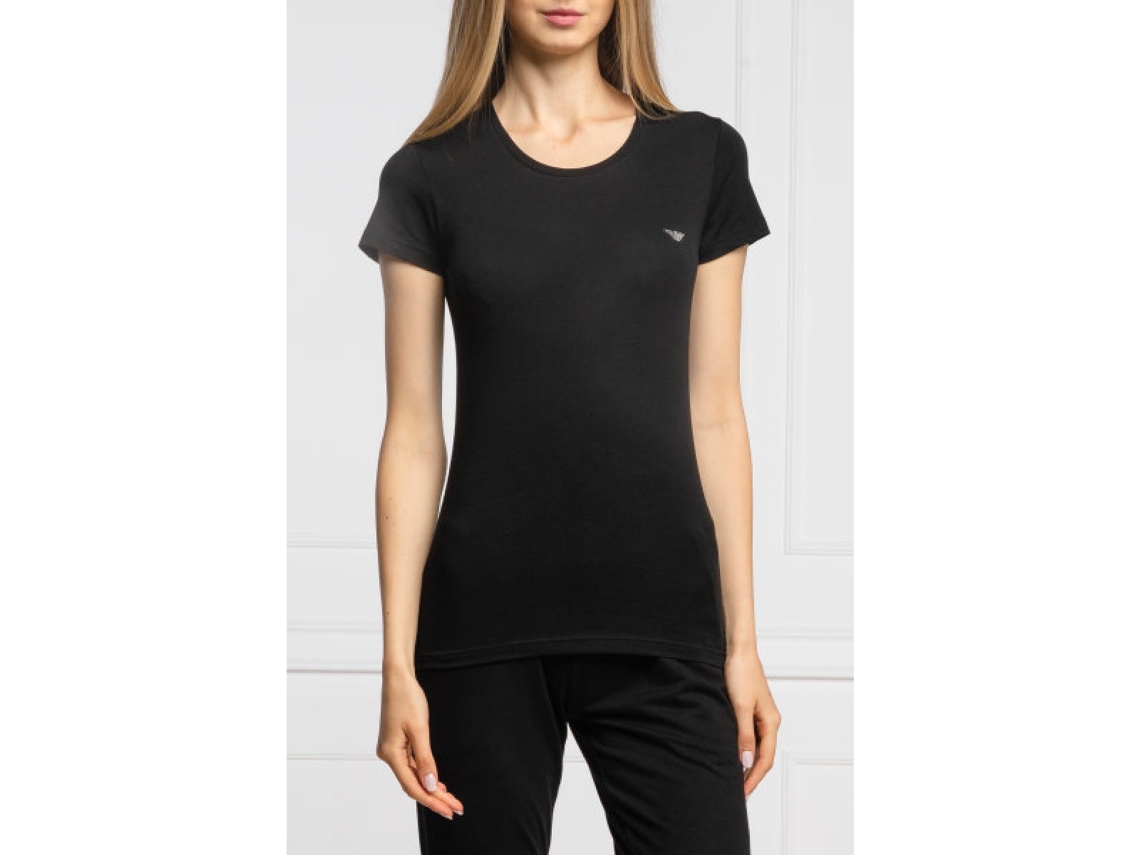 Blusa EMPORIO ARMANI Algod n Mujer L Negro Worten.es