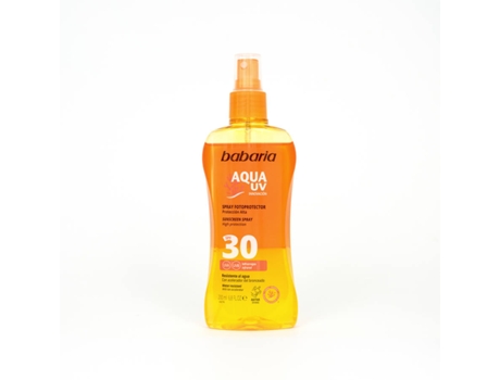 Protector Solar BABARIA Spray Bifásico Acelerador del Bronceado Resistente al Agua SPF 30 (200 ml)