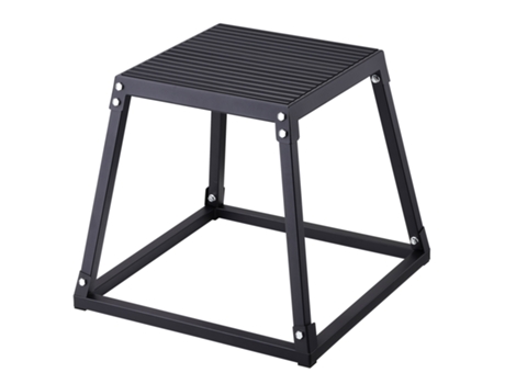 VEVOR Caja Pliométrica Plataforma Pliométrica 458 mm Salto Antideslizante, Negro