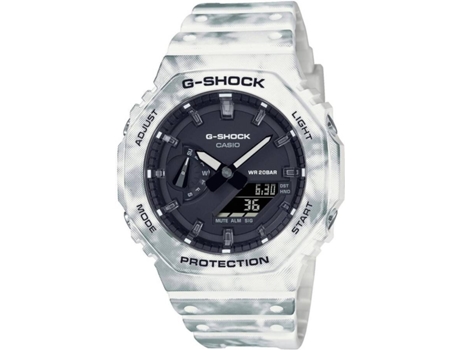 Reloj CASIO G-Shock Hombre (Acero y Resina - Blanco)